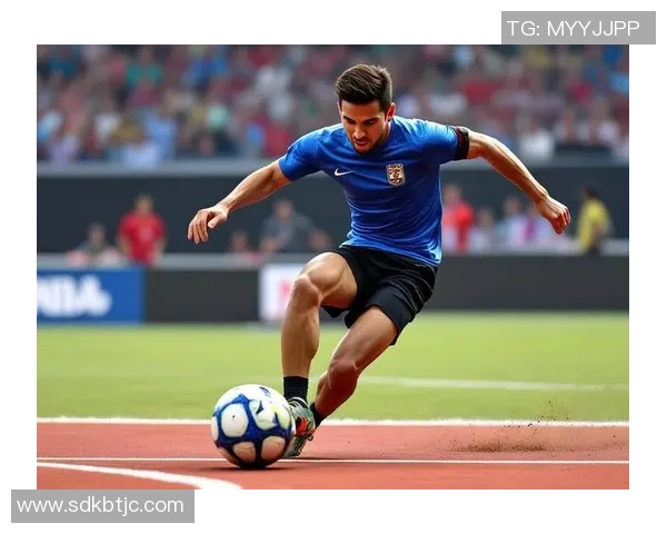 足球球星正面蹲下瞬间捕捉展现力量与专注的完美时刻